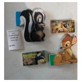 Disney Character Shaped Flip Books -  Flower the Skunk, Bambi