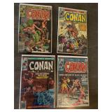 Vintage Marvel Comics Group Conan the Barbarian Comic Books Lot of 4