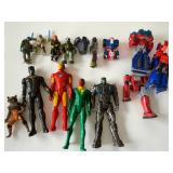 Marvel Action Figures - Iron Man, Black Panther, Rocket Raccoon, Transformers (1)