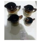 Vintage Stoneware Measuring Cup Set