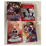 Japanese Manga Light Novel Volumes Skeleton Knight in Another World, Fire Force 