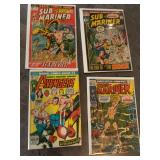 Marvel Comic Books Featuring  Sub-Mariner & The Avengers