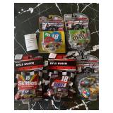 NASCAR Authentics Die Cast Featuring Kyle Busch M&Ms, Snickers & Skittles Cars