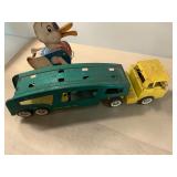 Vintage Structo Auto Hauler Pressed Steel Toy Truck 