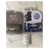 Greenlight Nissan GT-R R35 Gold Edition & Gulf Oil Volkswagen Beetle Club V-Dub 