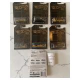 Hot Wheels 50th Anniversary Edition Favorites Series Black & Gold Car Lot of 6