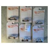 Hot Wheels 52nd Anniversary Pearl & Chrome Series Car Set of 6 - Full Set