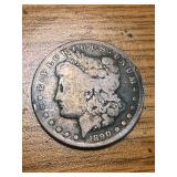 1890 Morgan Silver Dollar Mint Mark CC Carson City (Rare)
