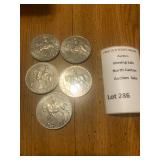 1977 Queen Elizabeth II New Pence Coins (Lot of 25)