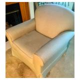 Craftmaster FurnitureLight Sage Toned Upholstered Skirted Club Chair