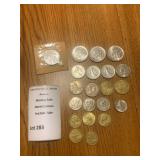 French Coin Lot of 21 (Various Denominations)