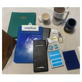 Goodyear Ephemera - Binder, Clip Board, Mugs, Key Chains, Pins & More