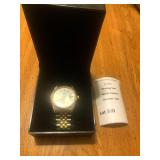 Hamilton Masterpiece 2-Tone Wristwatch Corporate Award Gift From Goodyear