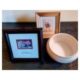 Lenox Masterpiece Collection Flower Dish & Framed Floral Table Artwork Lot