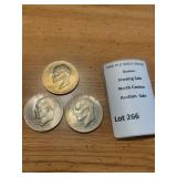 Lot of 3 1976 Liberty Dollar Coins