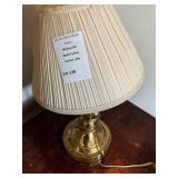 MCM Brass Swing-Arm Table Lamp W Shade