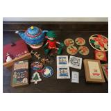 Mikasa Christmas Teapot, Christopher Pop-In-Kins Christmas Elf 