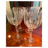 Mikasa Uptown Large Cut Crystal Wine Glass Set of 4
