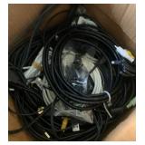 Mixed Assortment Of Electronic Cables & Connectors - HDMI, USB, Coaxial:SDI