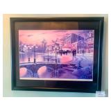 Paris Snow - Winter Seriolithograph Wall Art by American Artist Ken Shotwel