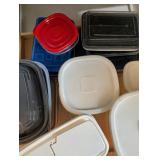 Shelf Cleanout - Platsic Storage Containers W:Lids