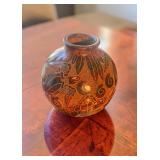 Signed Jose Guerrero and Carolina Nicaraguan Turtle Pottery Vase