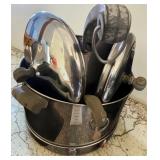 Stainless Steel Cooking Pan Lot (1)