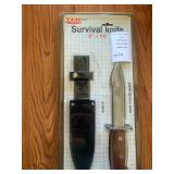 T&M Survival Knife W:Sheath Sealed In Original Packaging
