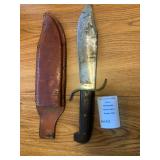 Vietnam-Era Western Fixed Blade Survival Bowie Knife W:Sheath 