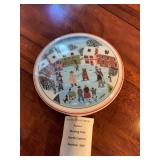 Villeroy & Boch Porcelain Christmas Candy Box Dish Designed By by Ge?rard Laplau