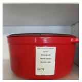 Wolfgang Puck Red Enameled Cast Iron Dutch Oven 