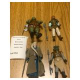 Lot of 4 Return of the Jedi Figures W:Weapons