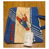 1980s Wallace Berrie & Co. Super Smurf Tote Bag