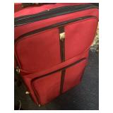 Red & Black Softside Samsonite Suitcase