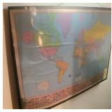 American Map World Map By Hammond Laminated Political World Wall Map 