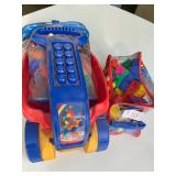 Mega Bloks First Builders Block Scooping Wagon & Blocks