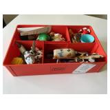 Vintage LEGO Red Tray Box Sorting Container W Misc Small Vintage Toys