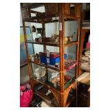 Vintage Boho Rattan:Bamboo Etagere Shelving Unit (SHELF ONLY)