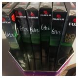 vintage Fujifilm HQ 120 VHS tapes in their original packaging,