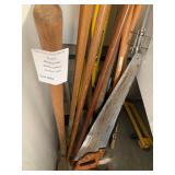 Vintage Handsaw & Wood Scrap Lot