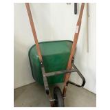 Vintage Metal & Wood Garden Wheelbarrow