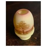Fenton Burmese Art Glass Fairy Lamp
