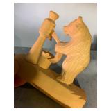 Wooden Russian Bear Toy