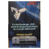 JVC Advertising Flag HR-7200 VHS Video Recorder & Space Shuttle Shuttle Search 