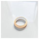 White Nephrite Band Ring (Size 7)