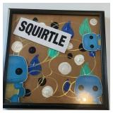 Custom-Framed Funko Pop Squirtle #504 Decorative Wall Art