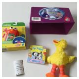 Playskool Elmos Cell Phone,  Big Bird 14  Plush, Pip Puppy Squeaky Board Book