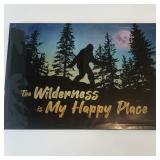Country Side 61541 Bigfoot The Wilderness Is My Happy Place Metal Sign