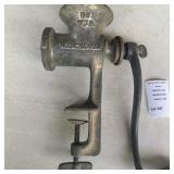 Antique Metal Universal Brand Manual Meat Grinder 