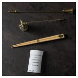 Brass Candle Snuffers & Japanese-Style Wooden Chopsticks